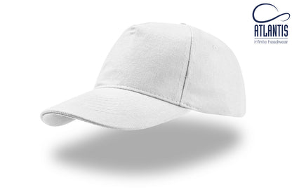 5-Panel Cap aus schwerer, gebürsteter Baumwolle