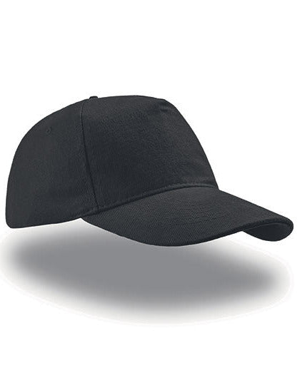 5-Panel Cap aus schwerer, gebürsteter Baumwolle