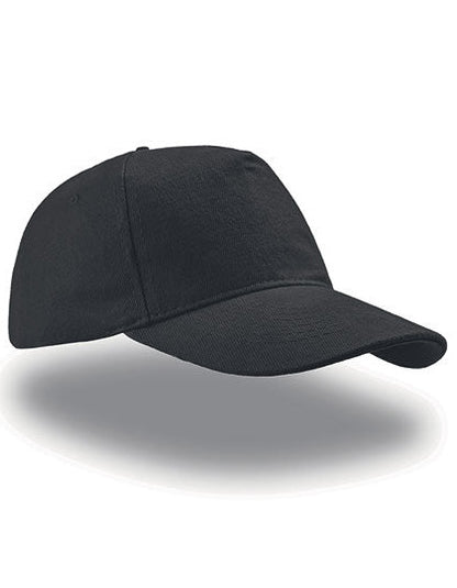 5-Panel Cap aus schwerer, gebürsteter Baumwolle