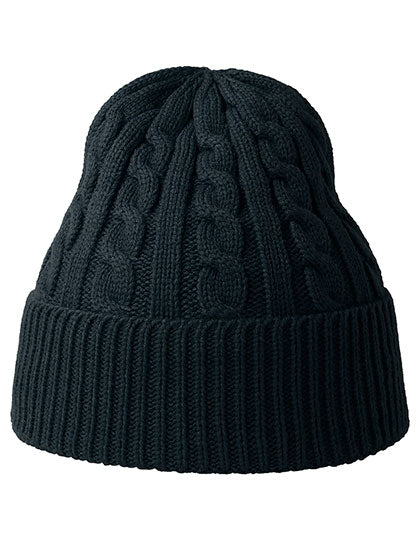 Atlantis Claire Beanie in Navy – mit Firmenlogo individualisierbar