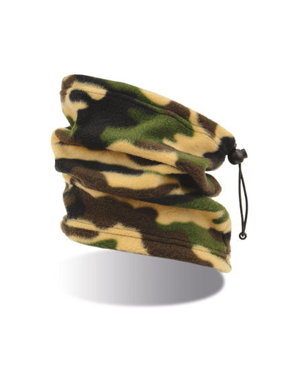 Atlantis Hotty - Warm Neckwarmer in Camouflage – mit Firmenlogo individualisierbar