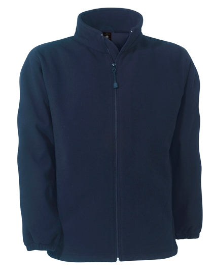 B&C COLLECTION Unisex Fleece WindProtek in Navy – mit Firmenlogo individualisierbar