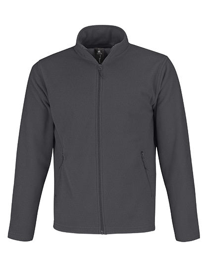 B&C COLLECTION Microfleece-Duo ID.501 in Dark Grey (Solid) – mit Firmenlogo individualisierbar
