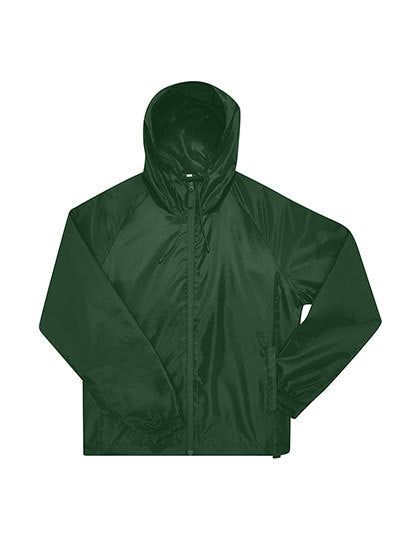 B&C BE INSPIRED #Reset Windbreaker in Bottle Green – mit Firmenlogo individualisierbar
