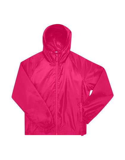 B&C BE INSPIRED #Reset Windbreaker in Magenta Pink – mit Firmenlogo individualisierbar