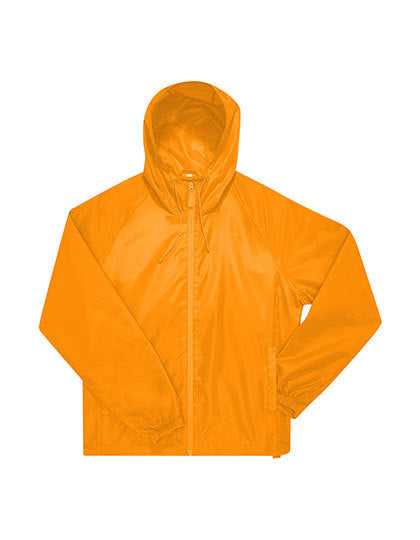 B&C BE INSPIRED #Reset Windbreaker in Meta Orange – mit Firmenlogo individualisierbar
