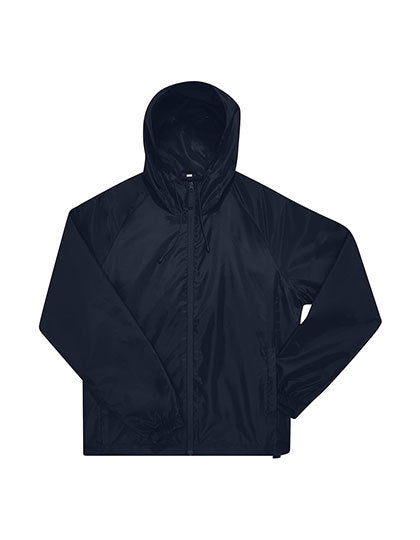 B&C BE INSPIRED #Reset Windbreaker in Navy – mit Firmenlogo individualisierbar