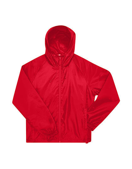 B&C BE INSPIRED #Reset Windbreaker in Red – mit Firmenlogo individualisierbar