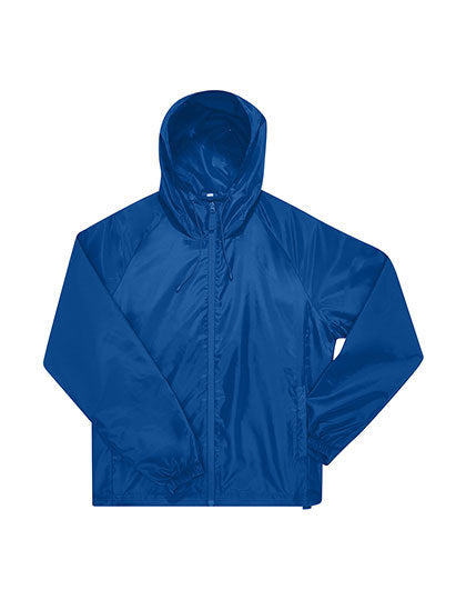 B&C BE INSPIRED #Reset Windbreaker in Royal Blue – mit Firmenlogo individualisierbar