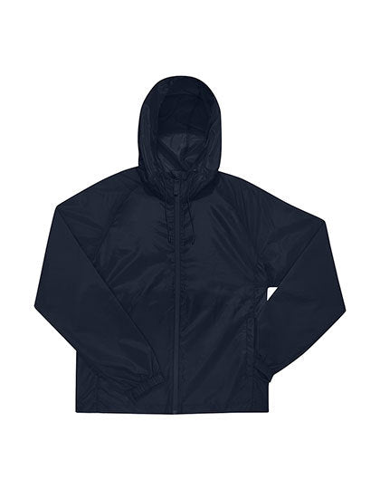 B&C BE INSPIRED #Reset Lined Windbreaker in Navy – mit Firmenlogo individualisierbar