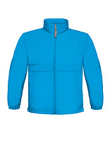 B&C COLLECTION Kinder-Windjacke Sirocco in Atoll – mit Firmenlogo individualisierbar