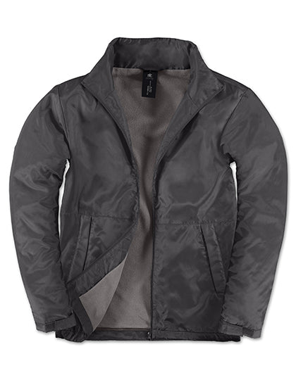B&C COLLECTION Men´s Jacket Multi-Active in Dark Grey (Solid)/Warm Grey – mit Firmenlogo individualisierbar