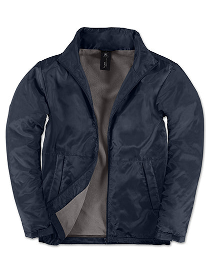 B&C COLLECTION Men´s Jacket Multi-Active in Navy/Warm Grey – mit Firmenlogo individualisierbar