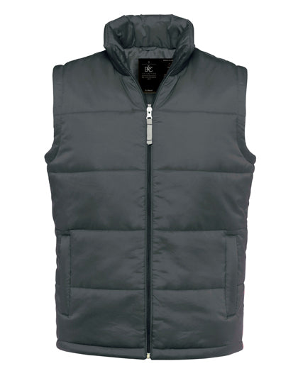 B&C COLLECTION Men´s Bodywarmer in Dark Grey (Solid) – mit Firmenlogo individualisierbar
