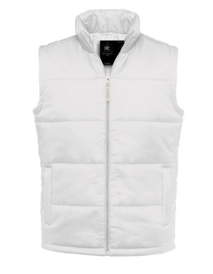B&C COLLECTION Men´s Bodywarmer in White – mit Firmenlogo individualisierbar