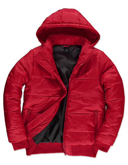 B&C COLLECTION Men´s Jacket Superhood in Red/Black – mit Firmenlogo individualisierbar
