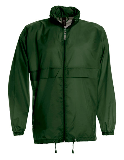 Regen- und Windjacke von B&C COLLECTION – Produkt- und Farbansicht für Textildruck und Stickerei