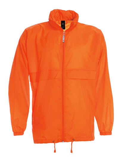 Regen- und Windjacke von B&C COLLECTION – Produkt- und Farbansicht für Textildruck und Stickerei