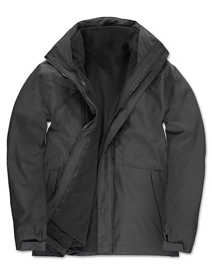 B&C COLLECTION Jacket Corporate 3-in-1 in Dark Grey (Solid) – mit Firmenlogo individualisierbar