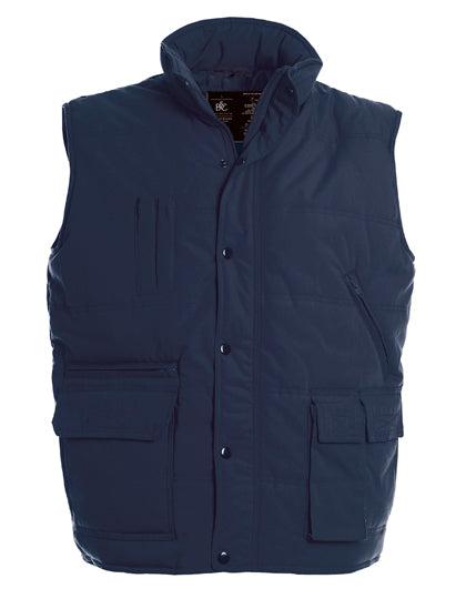B&C COLLECTION Unisex Bodywarmer Explorer in Navy – mit Firmenlogo individualisierbar
