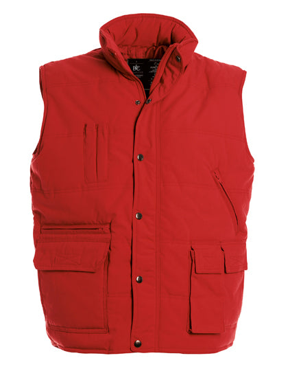 B&C COLLECTION Unisex Bodywarmer Explorer in Red – mit Firmenlogo individualisierbar