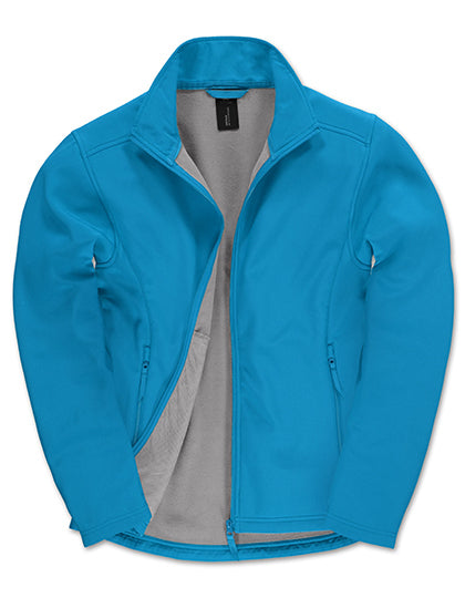 B&C COLLECTION Men´s Jacket Softshell ID.701 in Atoll/Ghost Grey – mit Firmenlogo individualisierbar