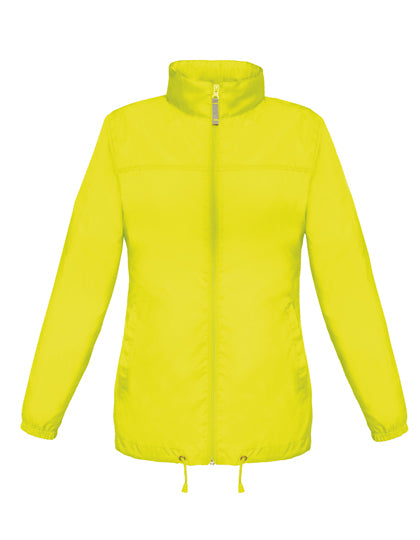 B&C COLLECTION Women´s Jacket Sirocco in Ultra Yellow – mit Firmenlogo individualisierbar