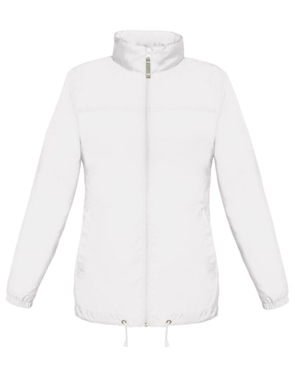 B&C COLLECTION Women´s Jacket Sirocco in White – mit Firmenlogo individualisierbar