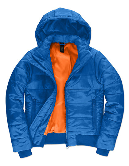 B&C COLLECTION Women´s Jacket Superhood in Royal Blue/Neon Orange – mit Firmenlogo individualisierbar