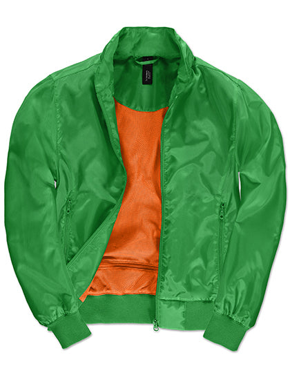 B&C COLLECTION Women´s Jacket Trooper in Real Green/Neon Orange – mit Firmenlogo individualisierbar