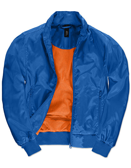 B&C COLLECTION Women´s Jacket Trooper in Royal Blue/Neon Orange – mit Firmenlogo individualisierbar