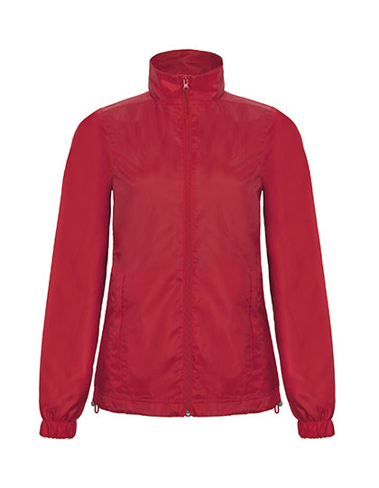 B&C COLLECTION Women´s Windjacket ID.601 in Red – mit Firmenlogo individualisierbar