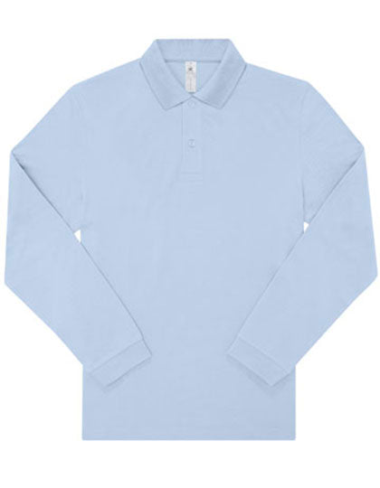 My Polo 180 Long Sleeve von B&C BE INSPIRED – Produkt- und Farbansicht für Textildruck und Stickerei