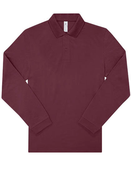 My Polo 180 Long Sleeve von B&C BE INSPIRED – Produkt- und Farbansicht für Textildruck und Stickerei