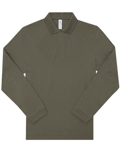 My Polo 180 Long Sleeve von B&C BE INSPIRED – Produkt- und Farbansicht für Textildruck und Stickerei