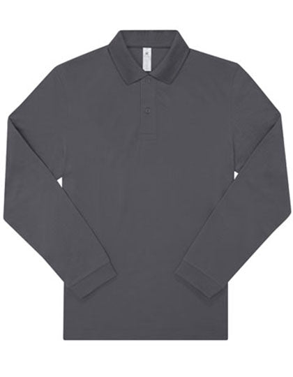 My Polo 180 Long Sleeve von B&C BE INSPIRED – Produkt- und Farbansicht für Textildruck und Stickerei