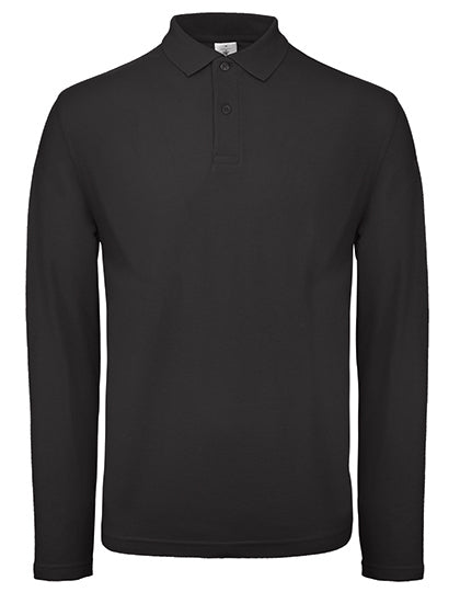 Men´s Long Sleeve Polo ID.001 von B&C BE INSPIRED – Produkt- und Farbansicht für Textildruck und Stickerei