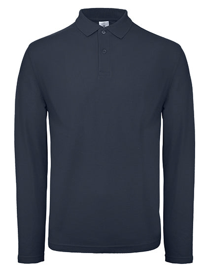 Men´s Long Sleeve Polo ID.001 von B&C BE INSPIRED – Produkt- und Farbansicht für Textildruck und Stickerei