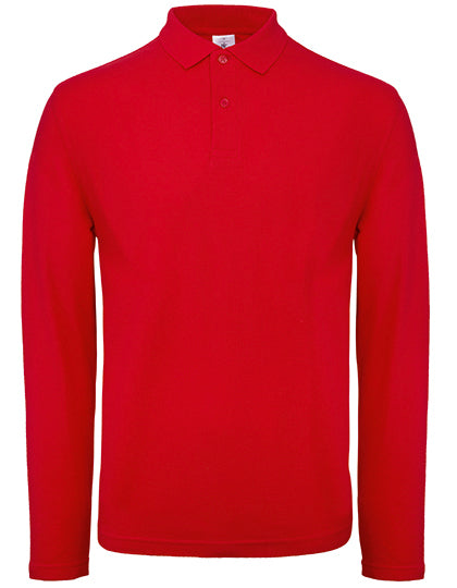 Men´s Long Sleeve Polo ID.001 von B&C BE INSPIRED – Produkt- und Farbansicht für Textildruck und Stickerei