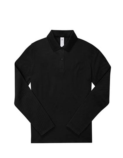 Langarm Polo-Shirt aus Piqué für Damen