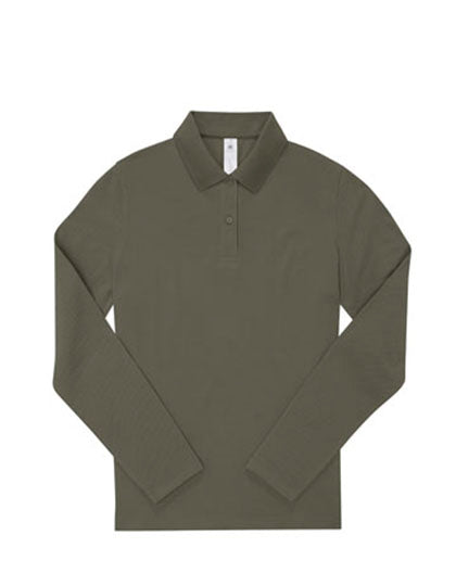 Langarm Polo-Shirt aus Piqué für Damen von B&C BE INSPIRED – Produkt- und Farbansicht für Textildruck und Stickerei