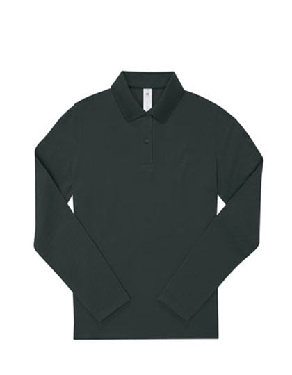 Langarm Polo-Shirt aus Piqué für Damen