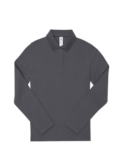 Langarm Polo-Shirt aus Piqué für Damen