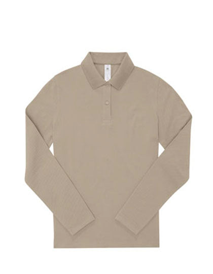 Langarm Polo-Shirt aus Piqué für Damen