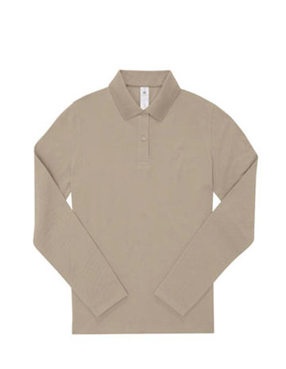 Langarm Polo-Shirt aus Piqué für Damen