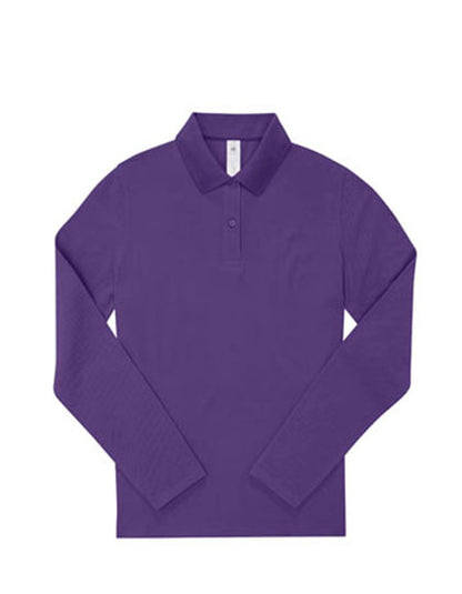 Langarm Polo-Shirt aus Piqué für Damen