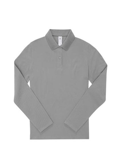 Langarm Polo-Shirt aus Piqué für Damen