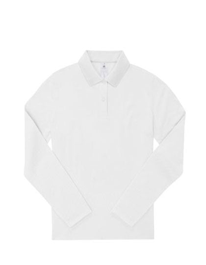 Langarm Polo-Shirt aus Piqué für Damen