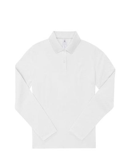 Langarm Polo-Shirt aus Piqué für Damen
