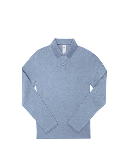 Langarm-Polo-Shirt aus Piqué für Damen von B&C BE INSPIRED – Produkt- und Farbansicht für Textildruck und Stickerei